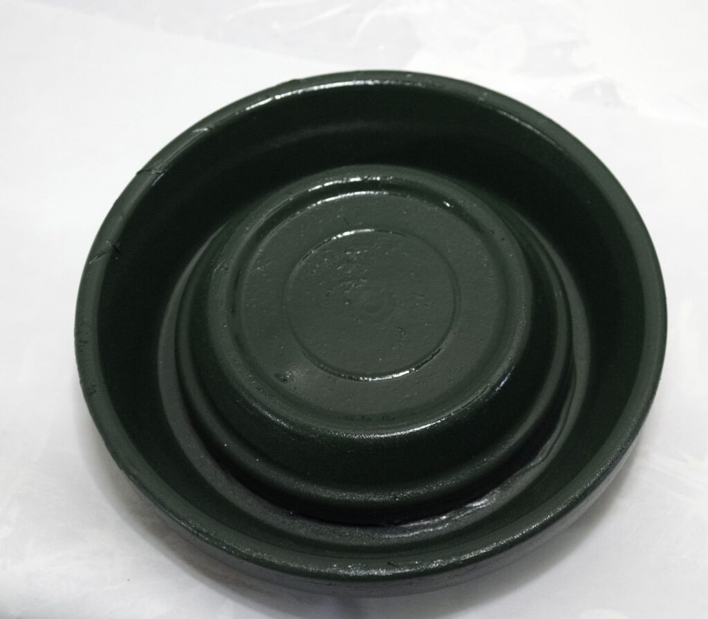 Glue 3" saucer to 4" saucer, St. Patrick's Day Gumball Machine