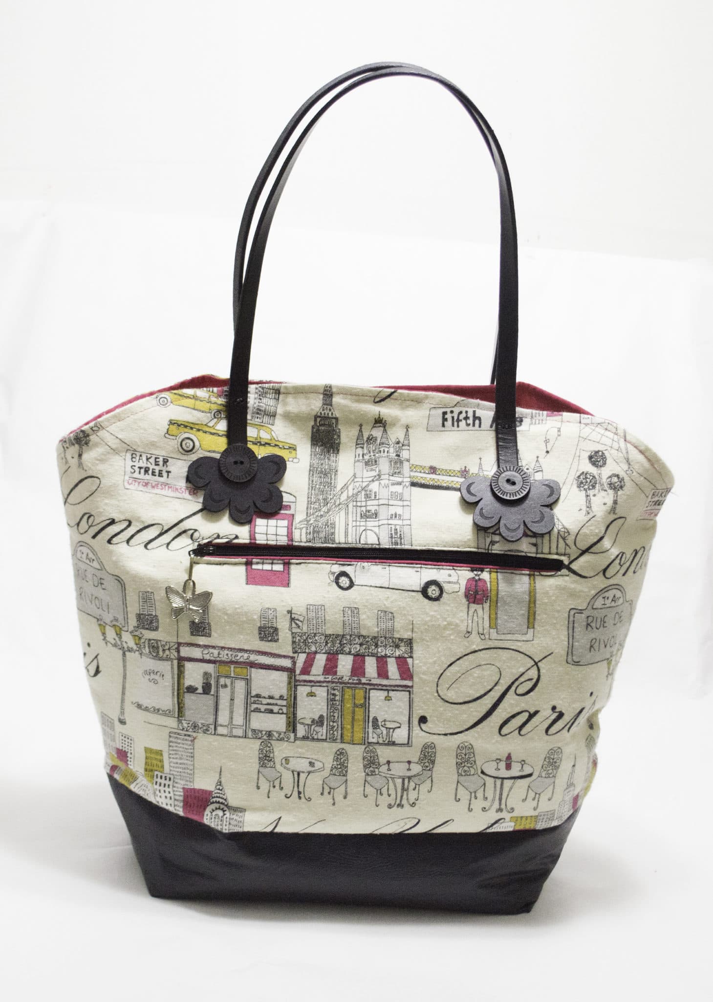 Travel inspired tote sew very crafty