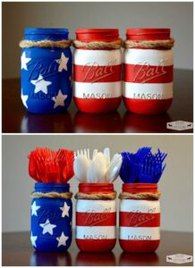 4th of July Mason Jars 4th of July Mason Jars, July 4th Party