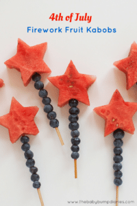 4thofjulyfruitkabobs4 4th of July Fruit Kabobs, July 4th Party