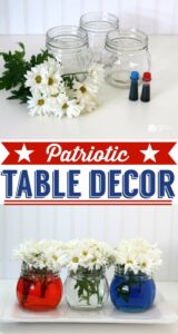 Patriotic-Table-Decor Patriotic-Table-Decor, July 4th Party