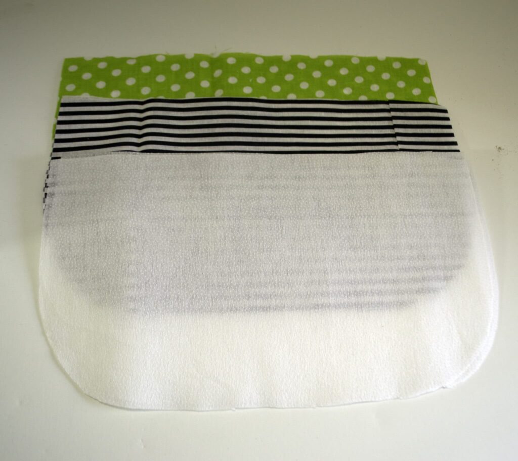 Cut Pattern Pieces DIY Pleated Makeup Bag