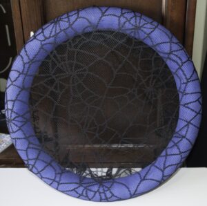 Web Covered Wreath Web Covered Wreath, 99 Cent Store Halloween Wreath
