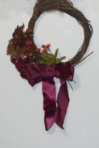 finished-wreath Finished 5 Minute Wreath