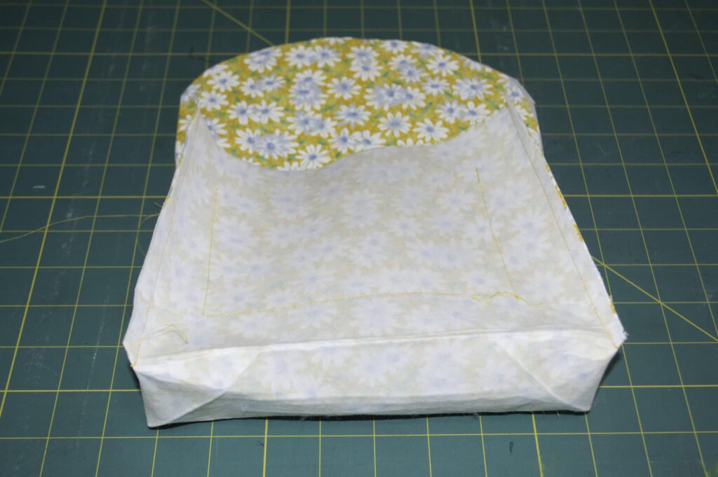 Fold the Bottom up Toward the Rounded Edge and Attach the Bottom to the Un-Sewn Side of the Wings Perfect Coupon Organizer