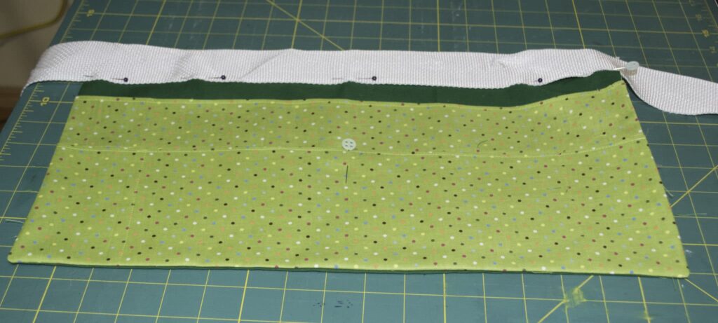 Add the Webbing to the Top of the Apron Easy DIY Crafting Apron