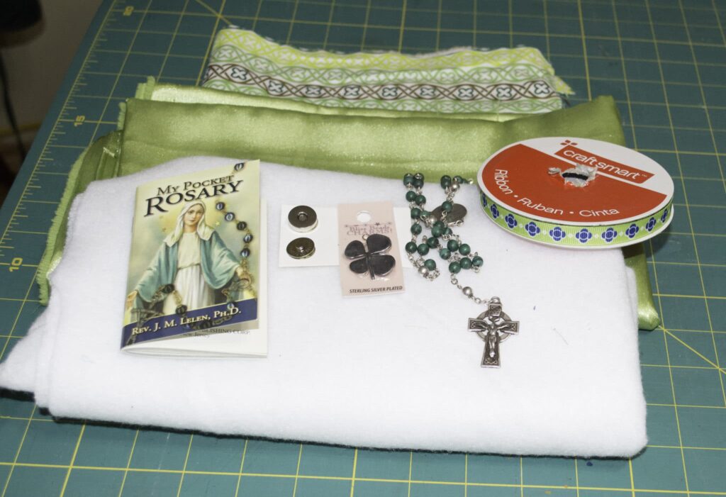 What you will Need Rosary Pouch St. Patrick's Padded Pocket Rosary Pouch
