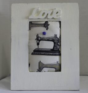 Finished Pin Board Antiqued Picture Frame Blackboard