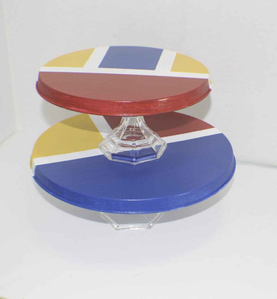 Final Cake Plate Upcycle Dollar Store Range Covers