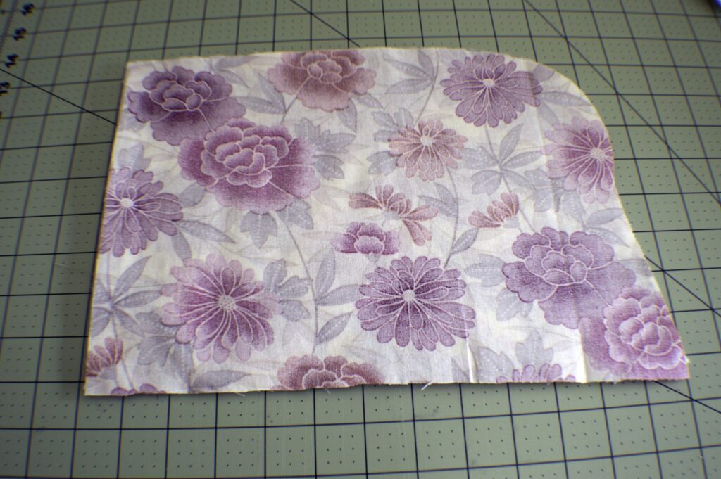Cut two pieces of fabric and one of batting Three Pocket Scissor Holder