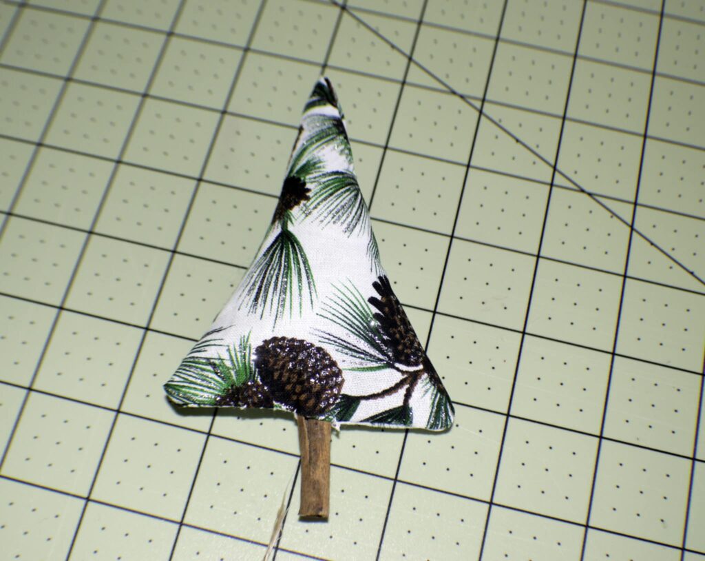 Stuff with fiberfill and add the cinnamon stick Cinnamon stick Christmas tree ornament