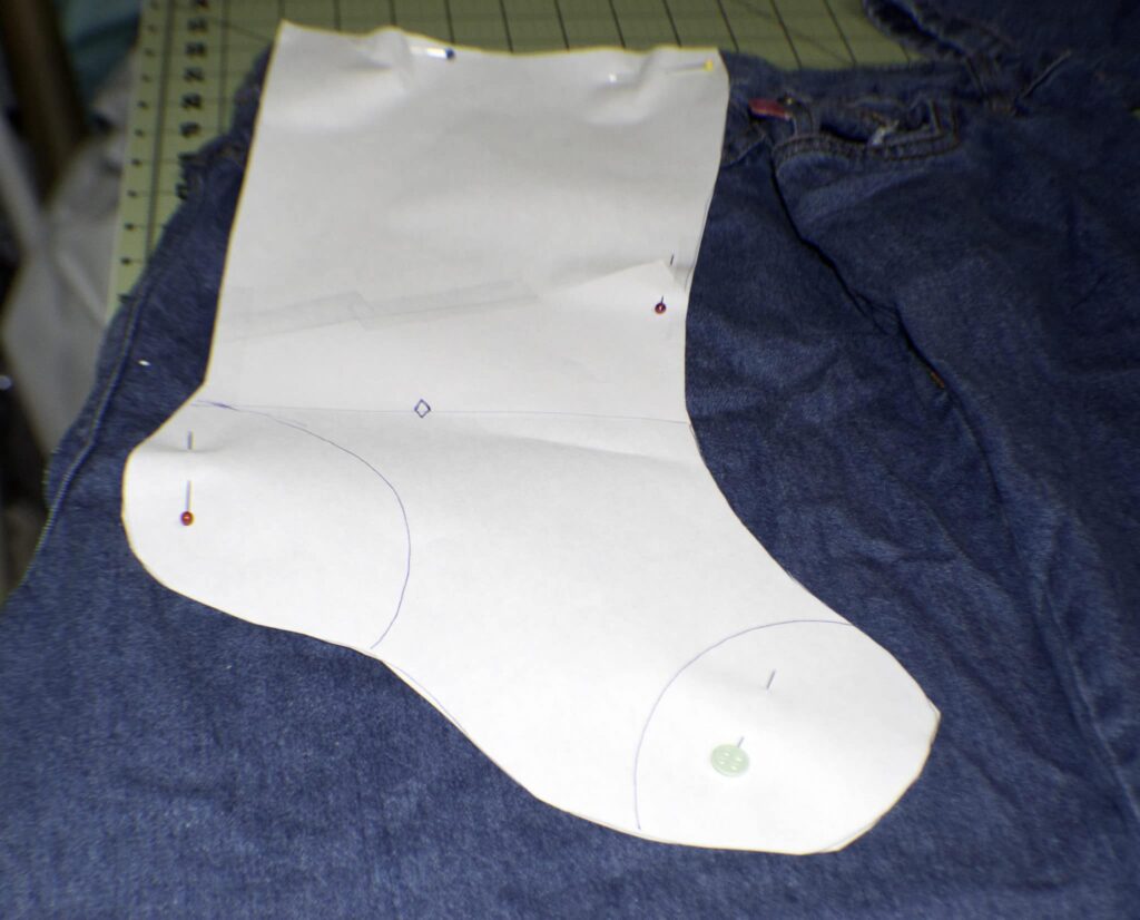 Cut out the stocking Country Christmas Stockings from Jeans