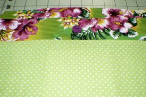 Add the Top Panel to the Lining Pleated Clutch Handbag Tutorial