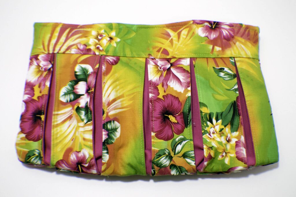 Finished Bag Pleated Clutch Handbag Tutorial