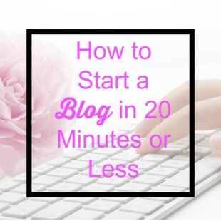 How to Start a Basic Blog in 20 Minutes or Less - Sew Very Crafty