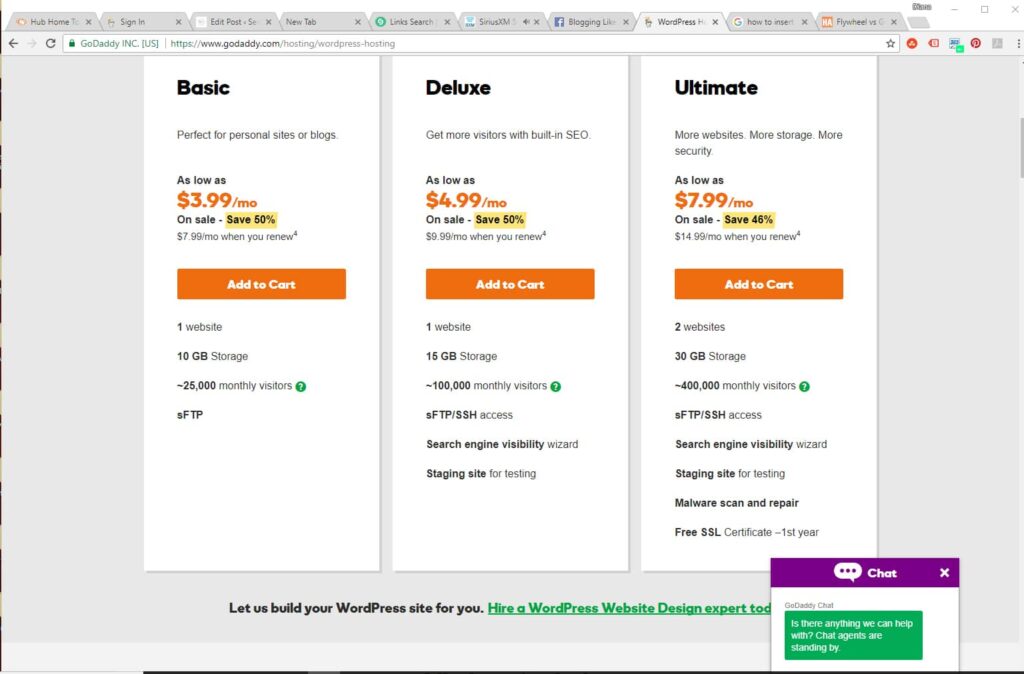 Start a wordpress blog with GoDaddy