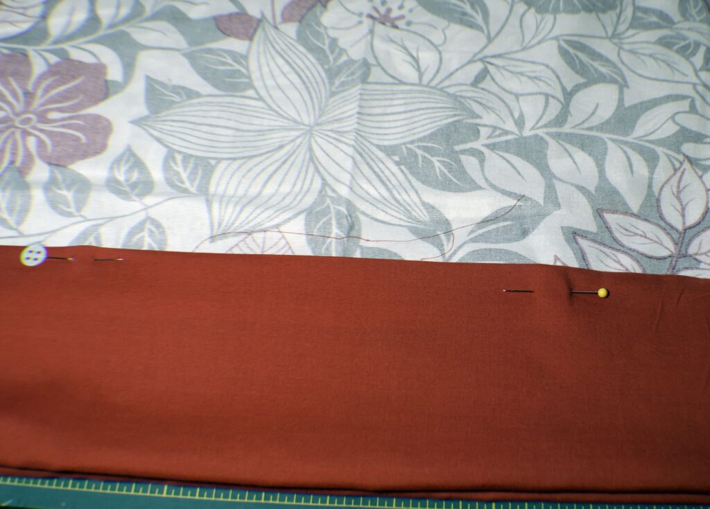 Fold up the hem Easy DIY Skirt pattern and tutorial