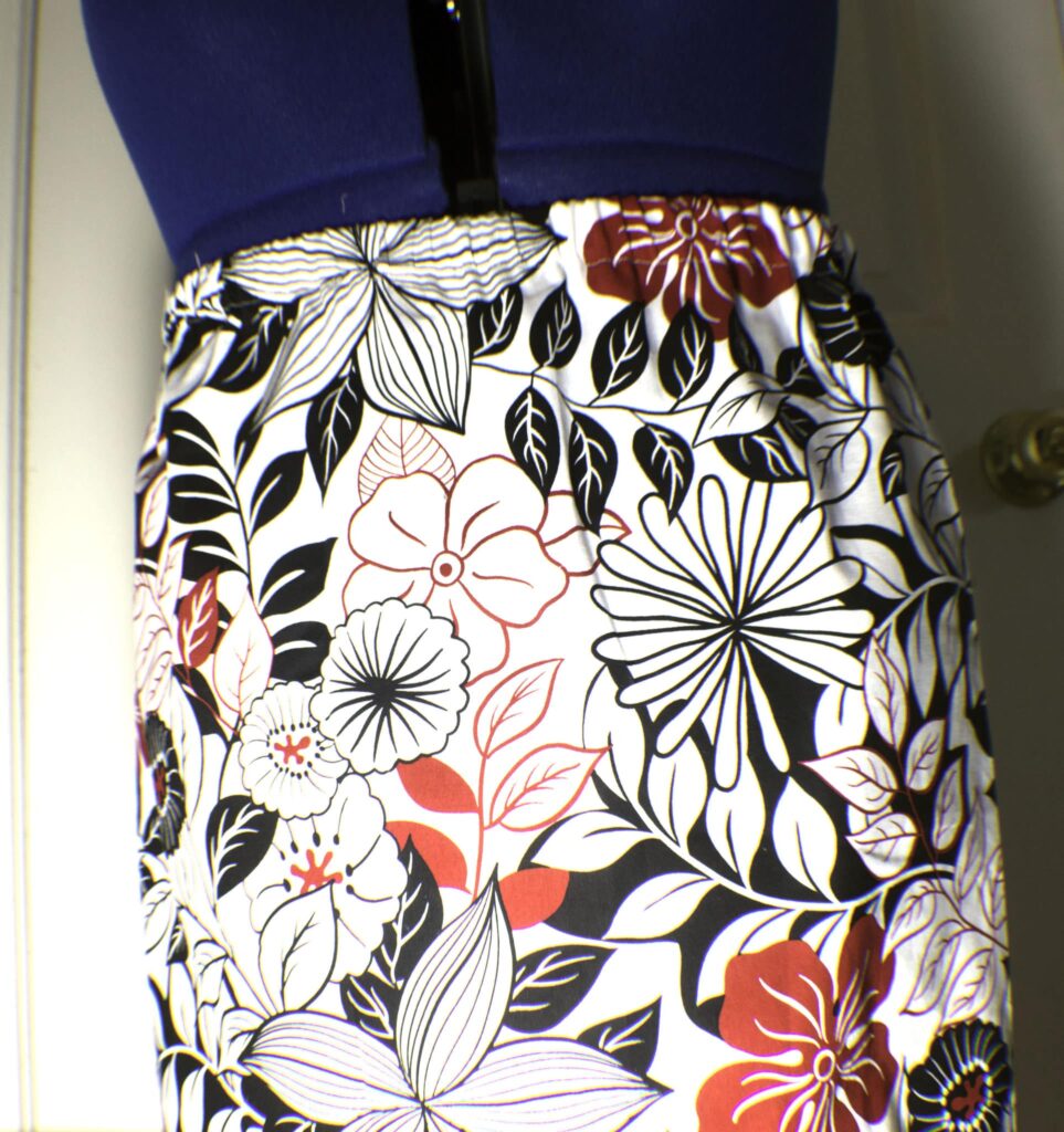 Top pf Skirt Easy DIY Skirt pattern and tutorial
