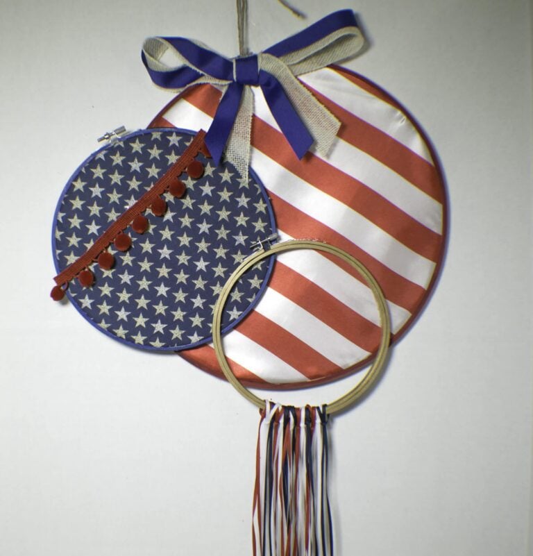 Patriotic Embroidery Hoop Art