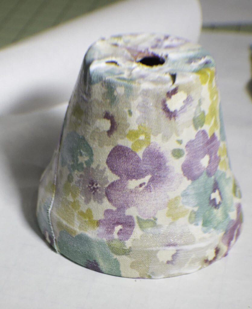 How to make fabric covered plant pots How to Make Fabric Covered Plant Pots