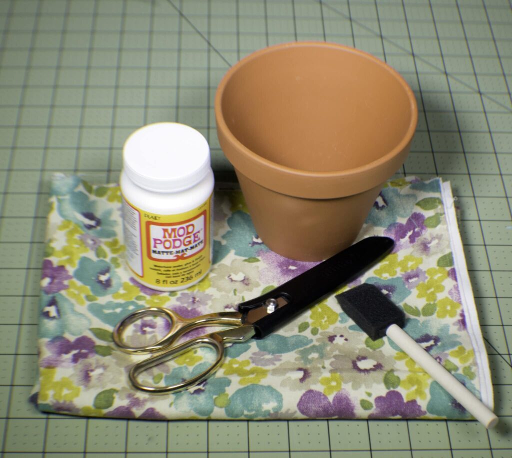 How to make fabric covered plant pots How to make fabric covered plant pots