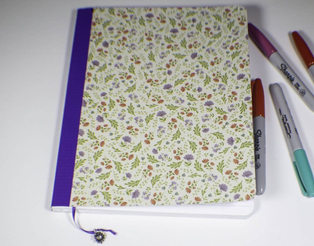 Turn a composition book into a beautiful journal