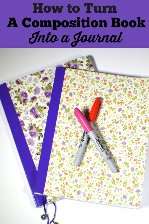 Turn a Composition Book into a Beautiful Journal 
