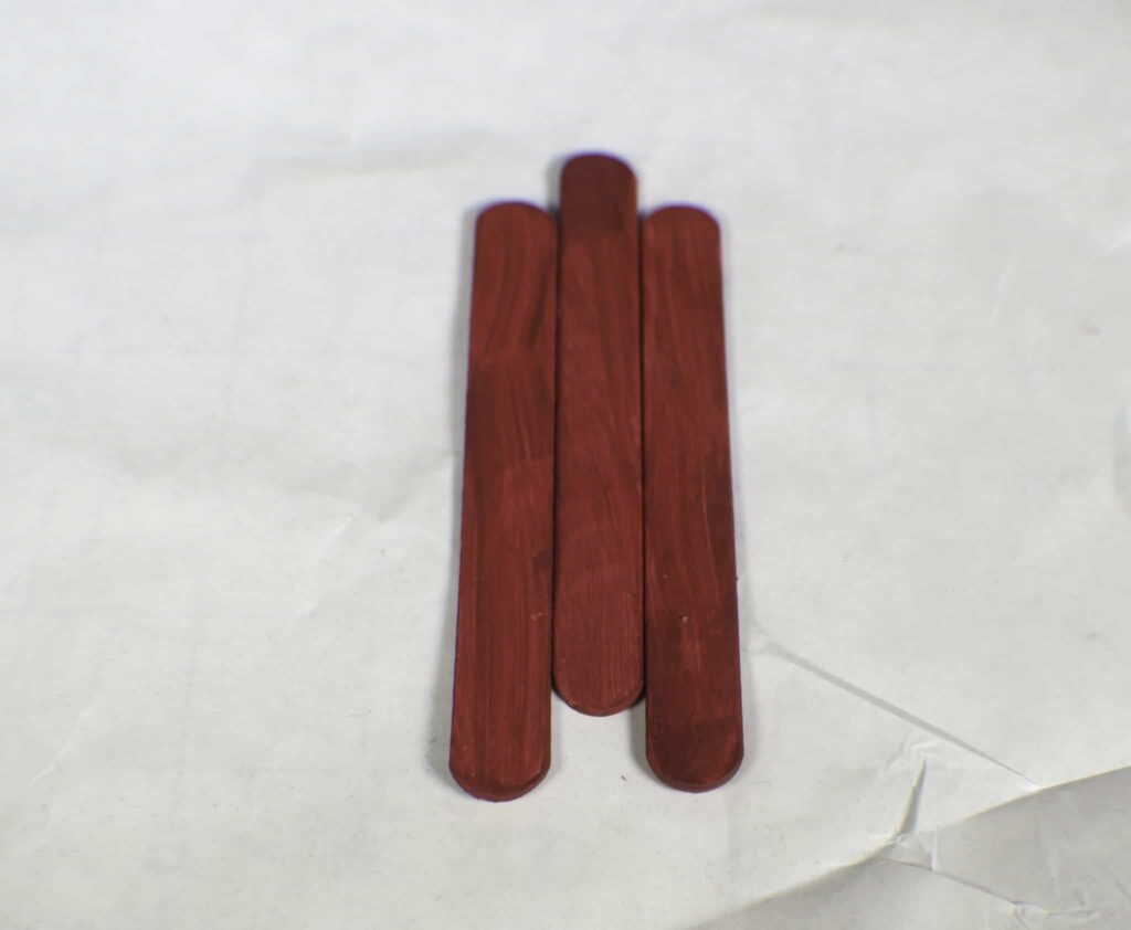 How to make popsicle sled ornaments