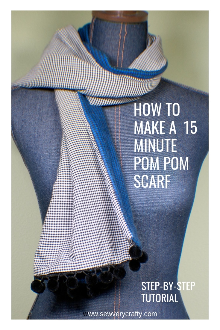 How to Make a 15 Minute Pom Pom Scarf