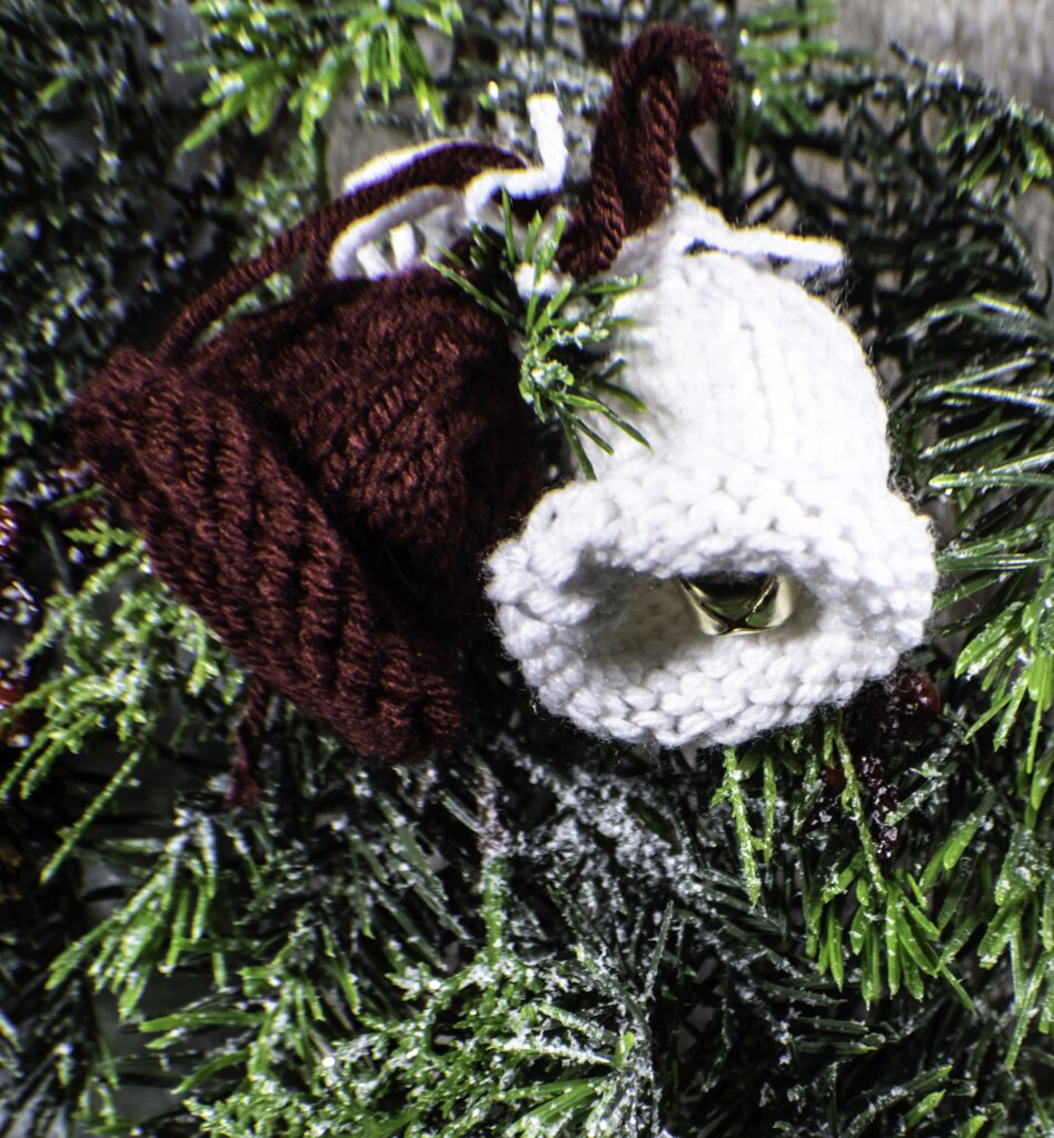 Easy Knit Christmas Bells