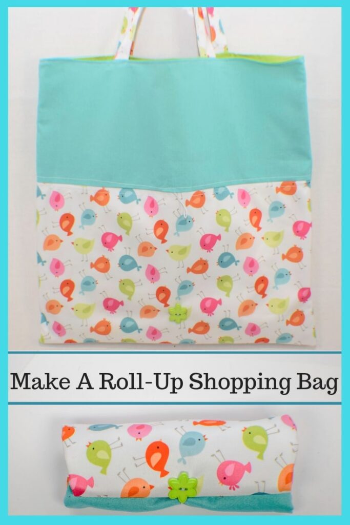 How to make a roll up shopping bag