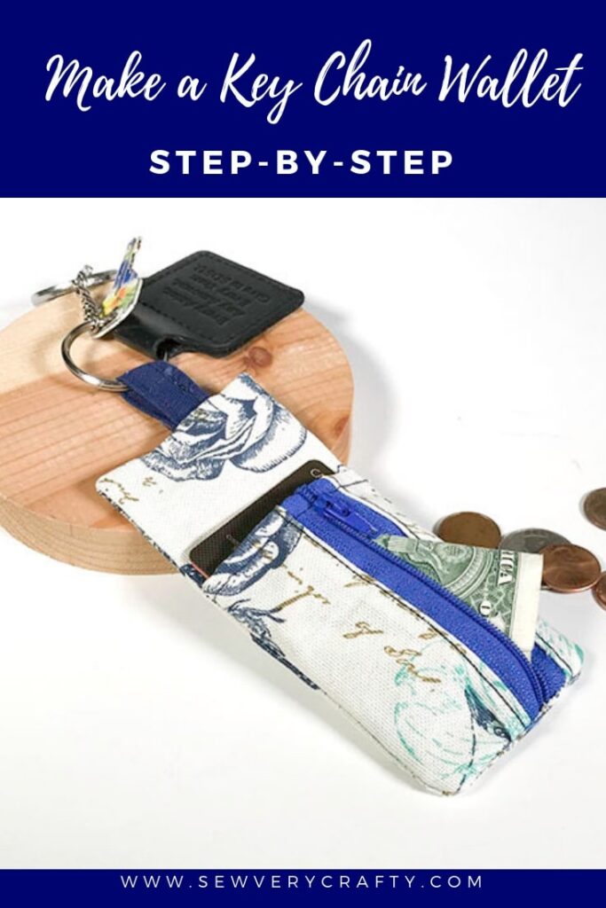 Make a key chain wallet