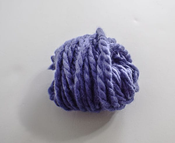 How to make a drop cloth pom pom throw