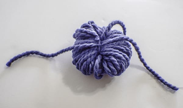 How to make a drop cloth pom pom throw