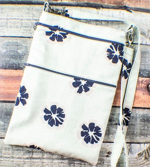 Double zipper cross body bag Archives - Sew Very Crafty