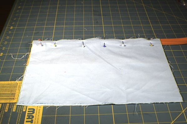 How to make an open wide zippered pouch