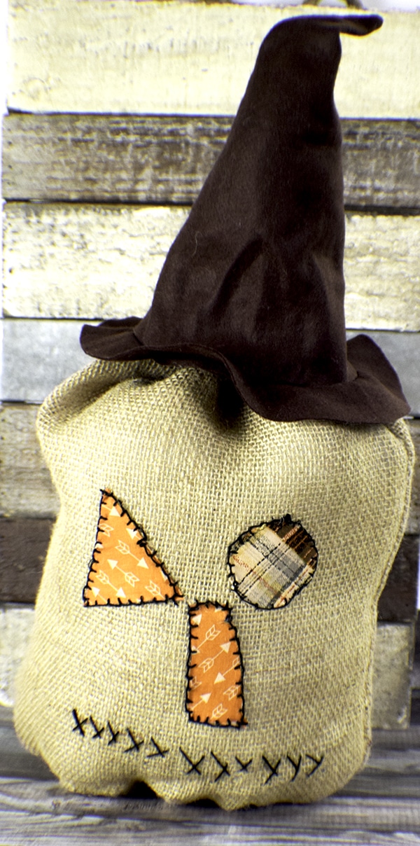 How to make a primitive burlap pumpkin