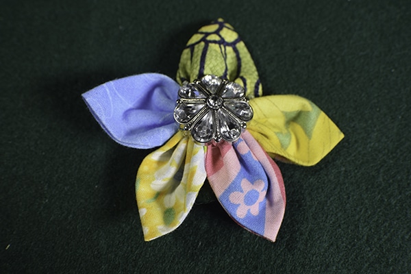 Fabric on sale flower pins