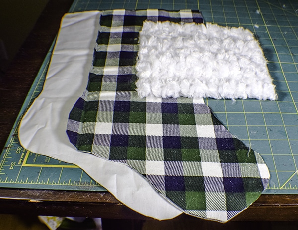 How to make a cuffed Christmas Stocking