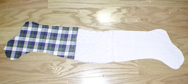 How to make a cuffed Christmas stocking