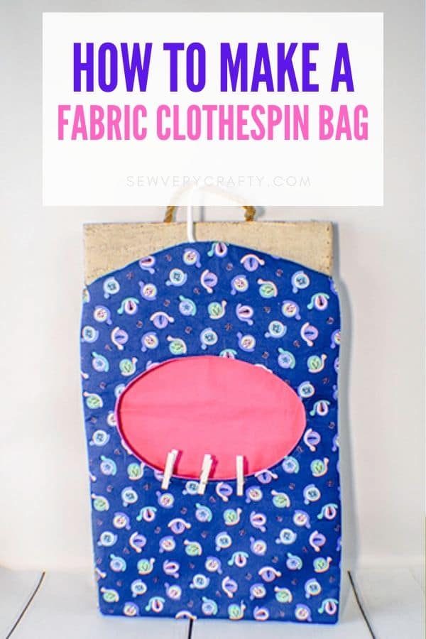 Free clothespin bag pattern sale