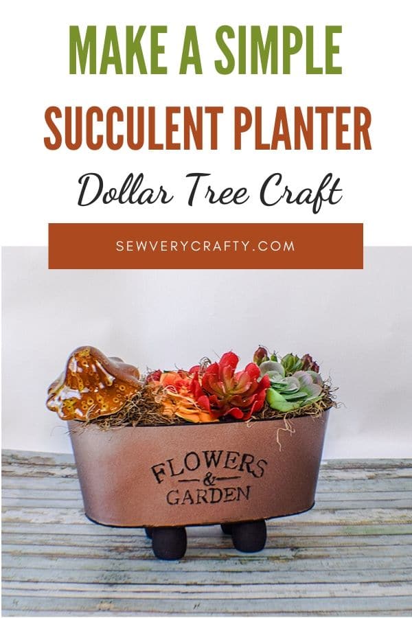 How to Make a Copper Dollar Tree Planter