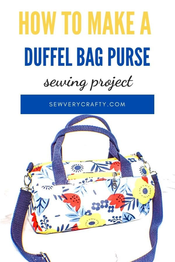 How to make a duffel bag purse