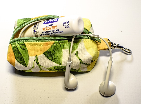 How to make a boxy key chain zipper pouch
