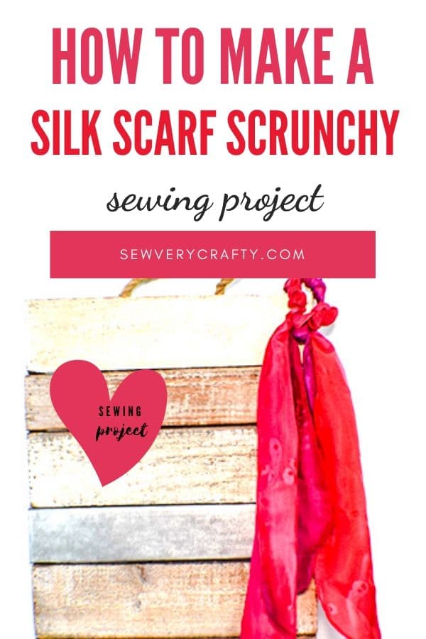 How to make a silk scarf scrunchy