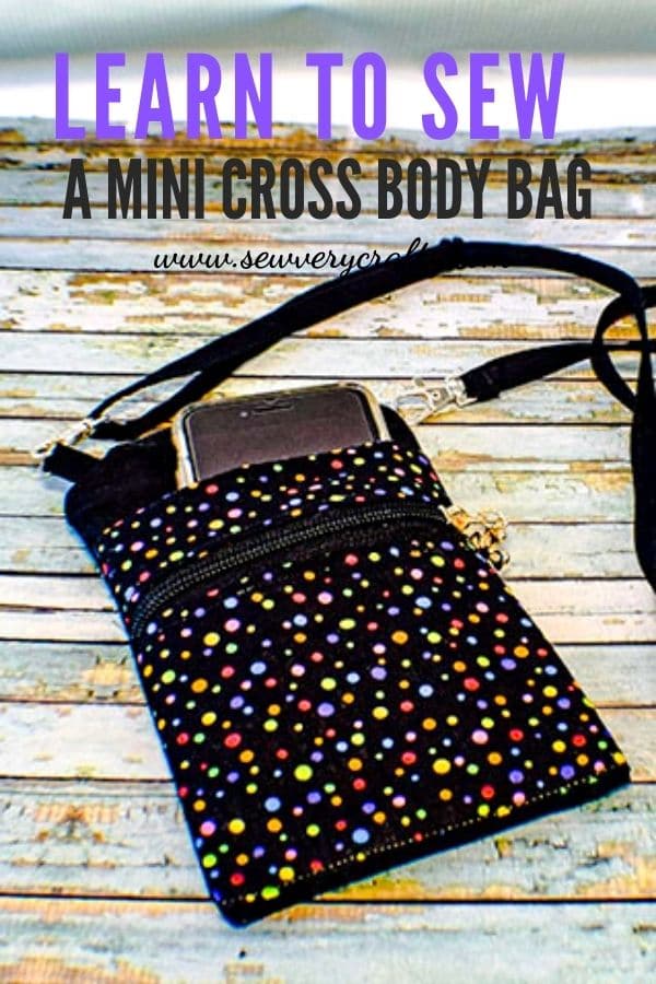 learn to sew a mini cross body bag