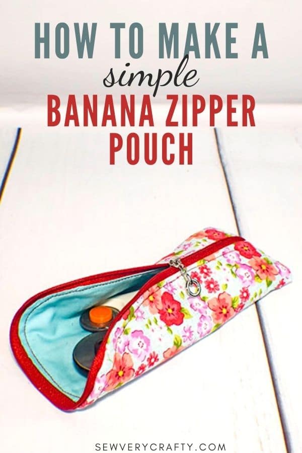 How to Make a Banana Zipper Pouch