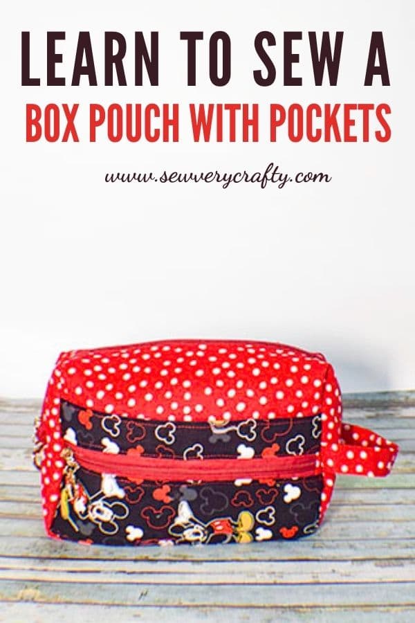 Learn to Sew a Zippered Box Pouch with Pockets