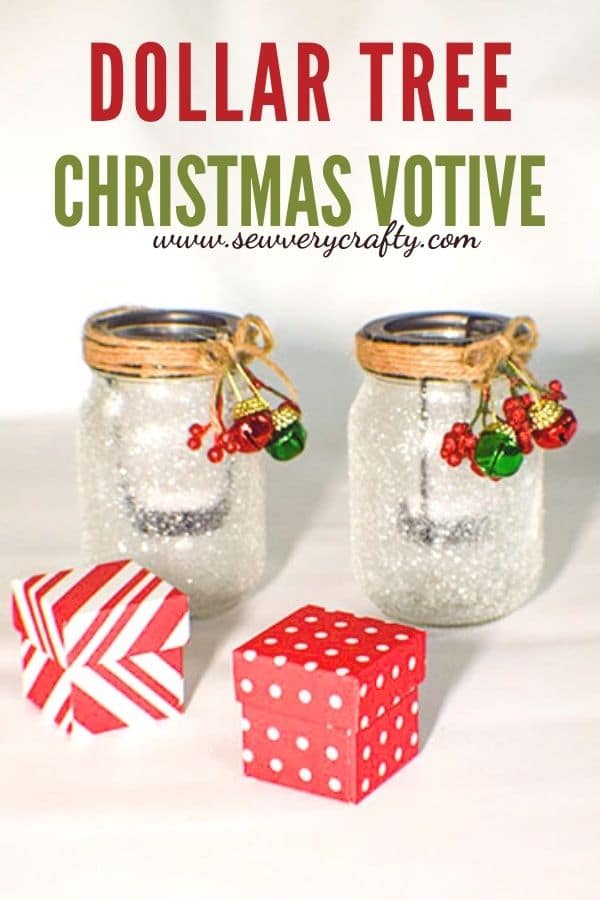How to Make Dollar Tree Christmas Votive Holders