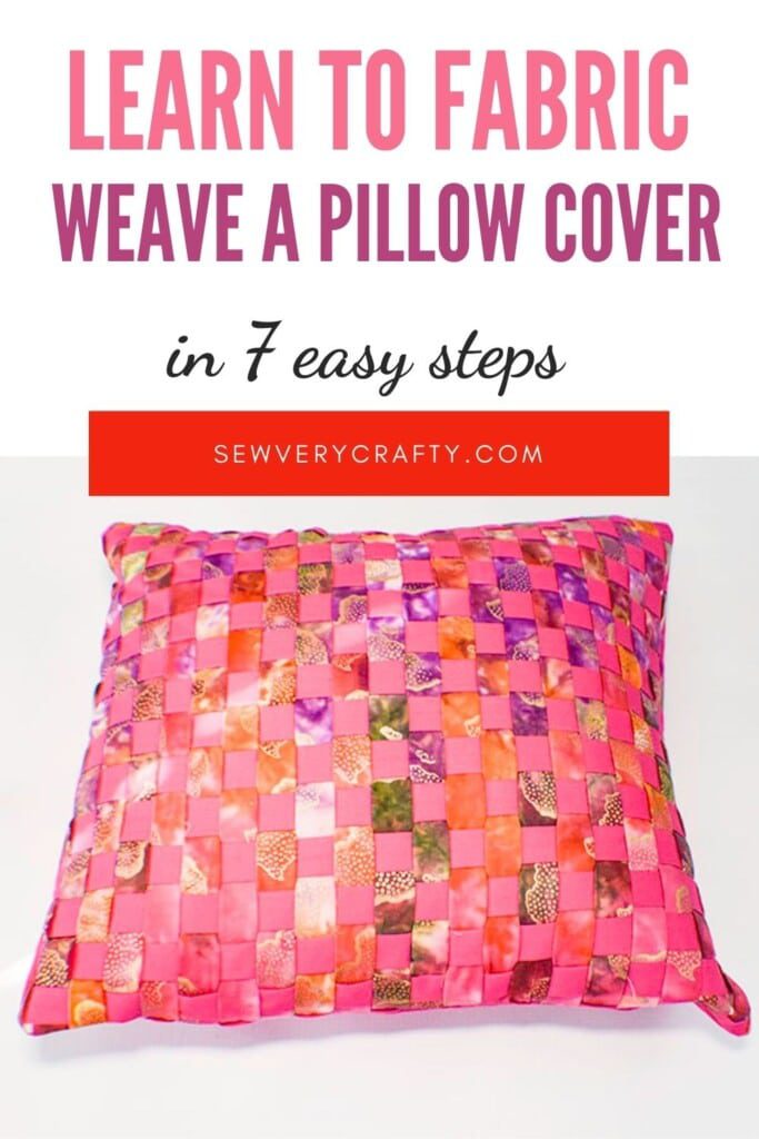 Learn to fabric weave a pillow cover